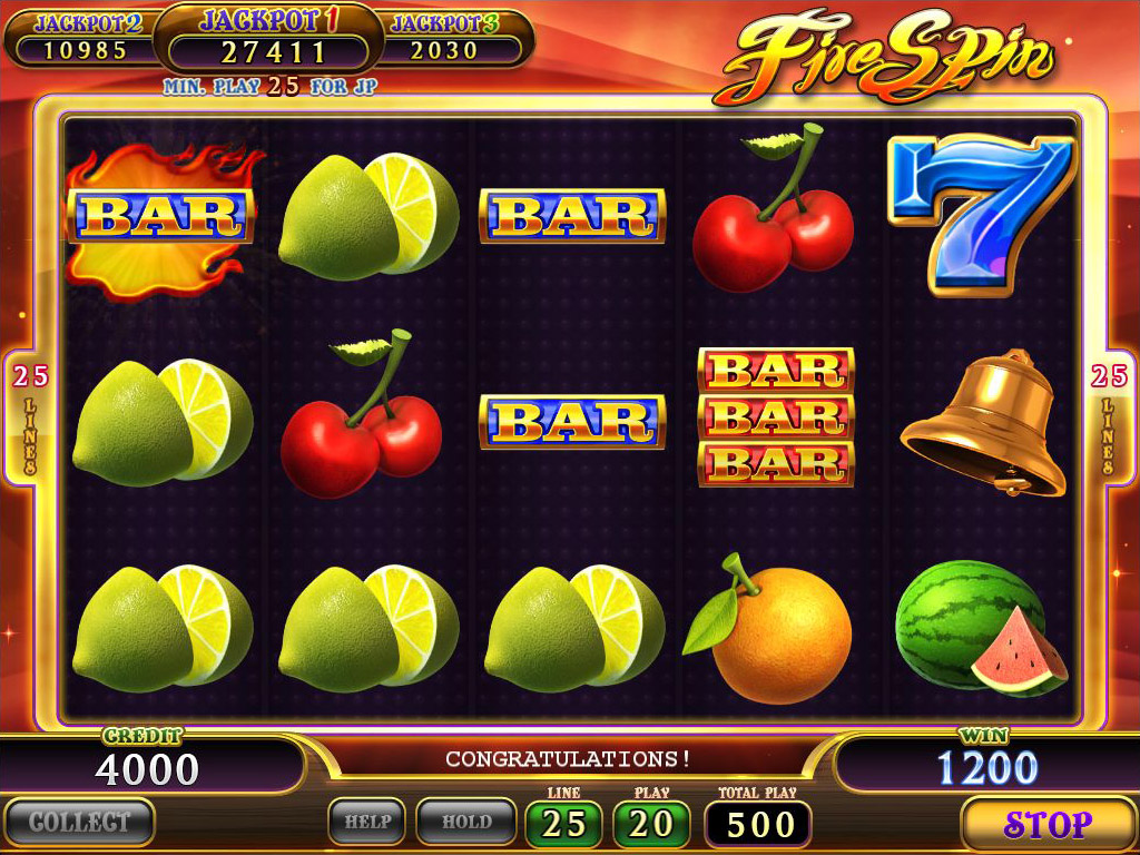 Fire Spin / A 25 Line game by IGS